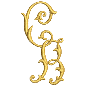 Brodyr - broderat monogram