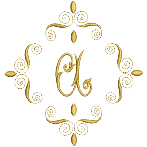 Brodyr - broderat monogram