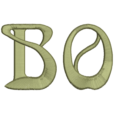 Brodyr - broderat dubbelmonogram